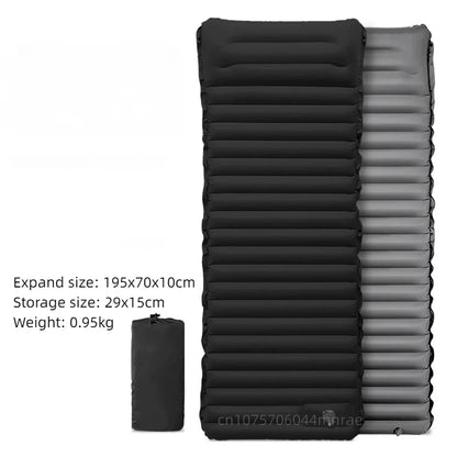 Inflatable Mattress & Camping Pillow - Moisture-Proof Pad