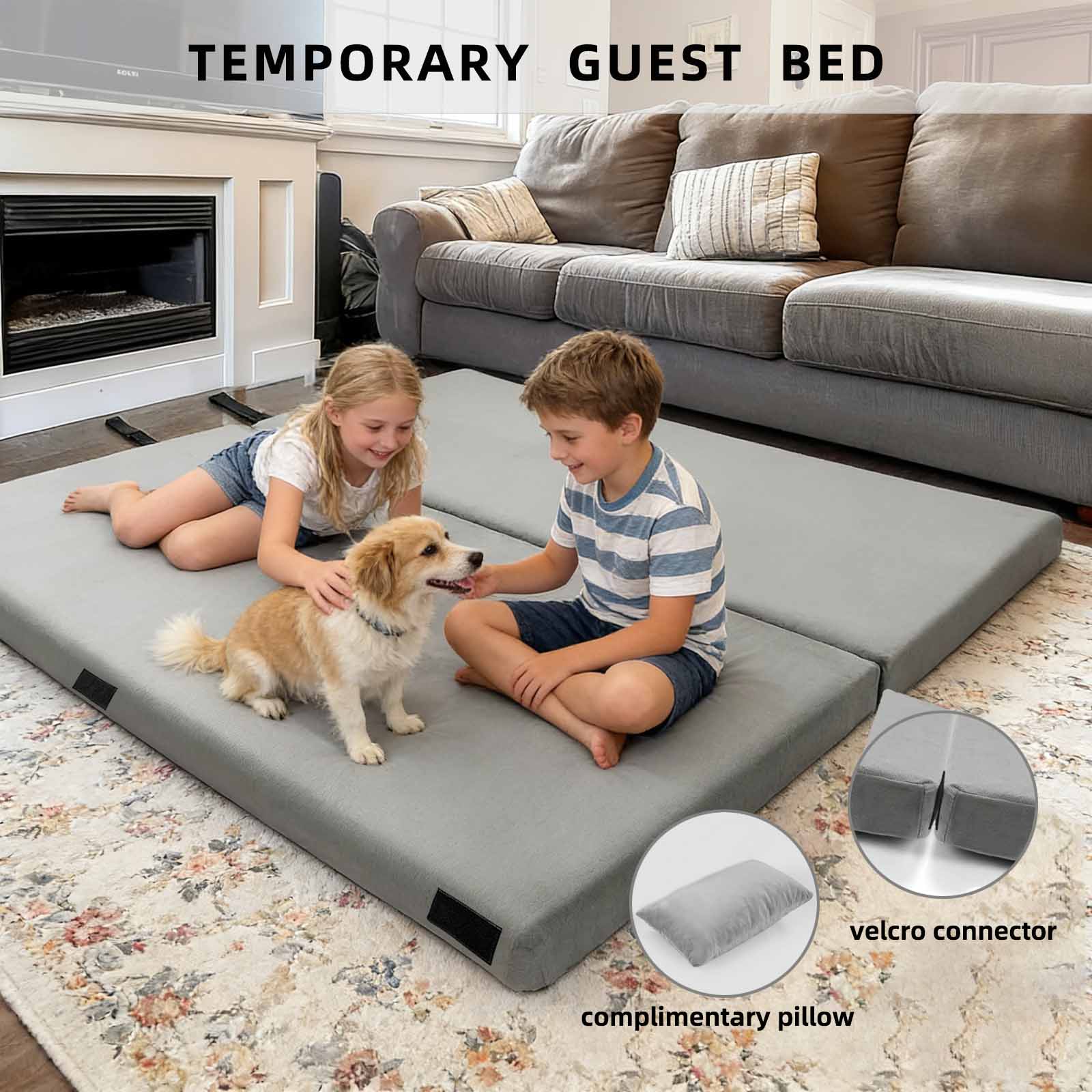 Sleeping Pad: Memory Foam Camping Mattress 3.1" - Portable Cot Pad