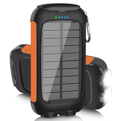 Solar Power Bank 10000mAh Waterproof Fast Charge USB