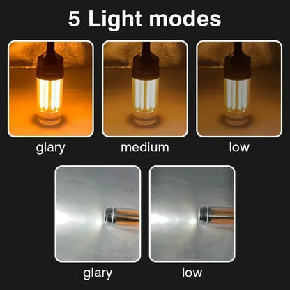 USB-C Rechargeable LED Camping Lantern with Hook Lightweight,Handheld Flashlight for Hiking,Exploring,Fishing Emergency Work