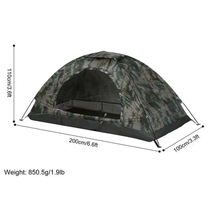 SPORTFUNSF Single 2 Person Ultralight Portable Camping Garden Tent With Anti-UV Coating Waterproof Outdoor Hiking Travel Tent