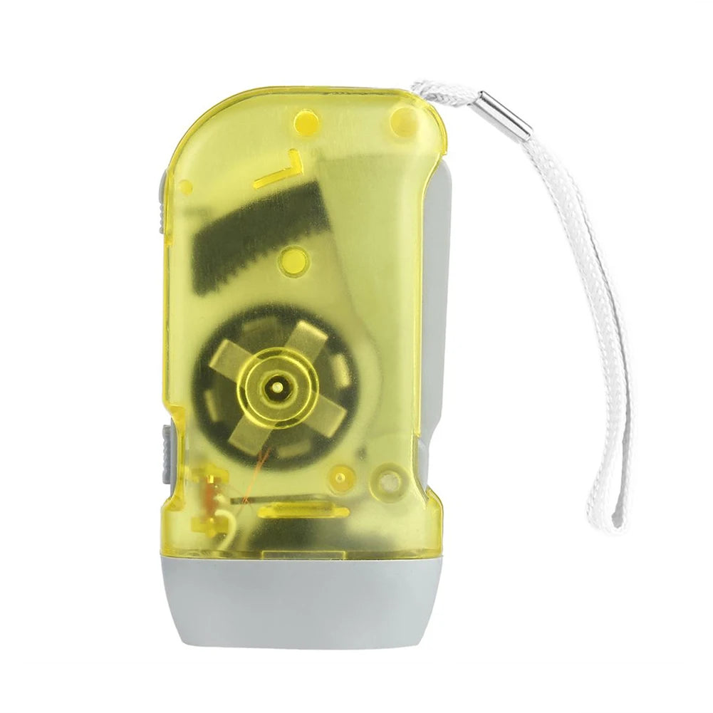 Hand Crank Flashlight: LED Dynamo Emergency Camping Torch