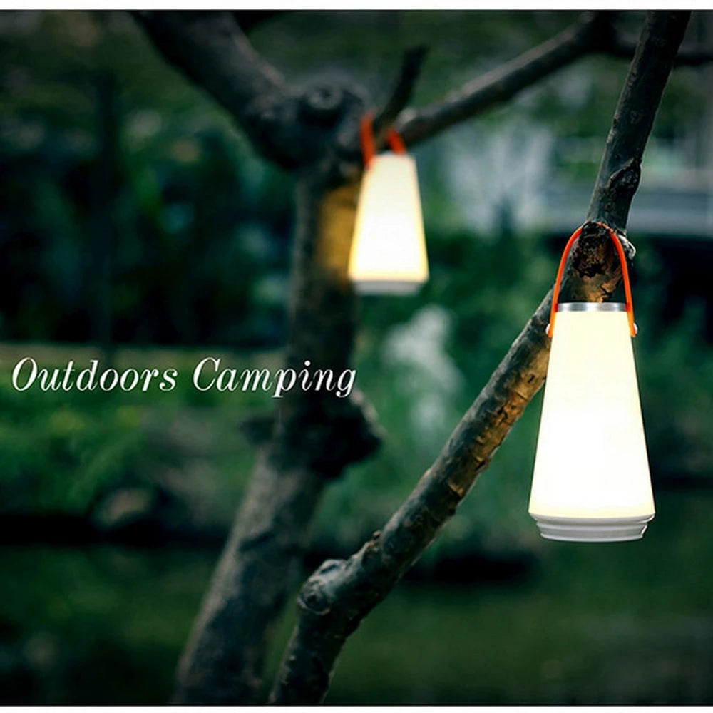 Portable Lantern LED Camping Lamp USB Rechargeable Waterproof for Emergency Home Power Hanging Tent Lantern Path Light