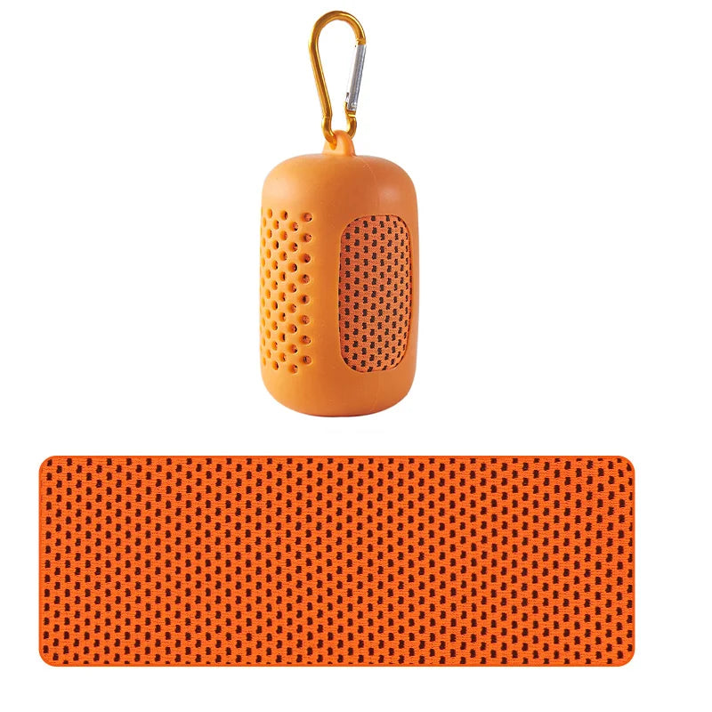 Cooling Quick Dry Towel: Silicone Wrapped for Sports & Beach