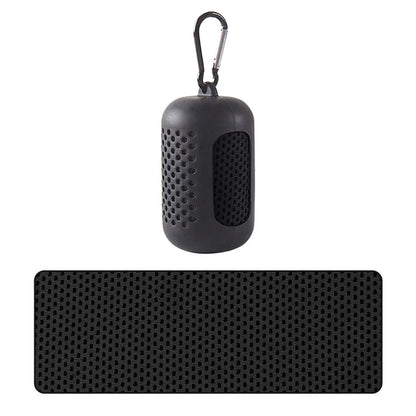 Cooling Quick Dry Towel: Silicone Wrapped for Sports & Beach