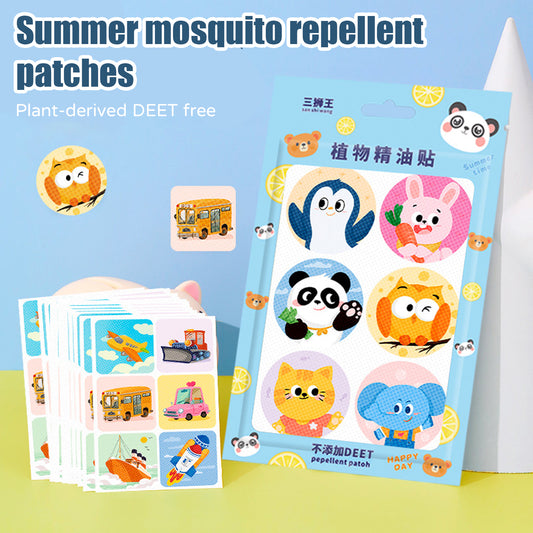 Mosquito Repellent: 36Pcs Plant-Based Mosquito Stickers - Safe for Kids & Pregnant Women