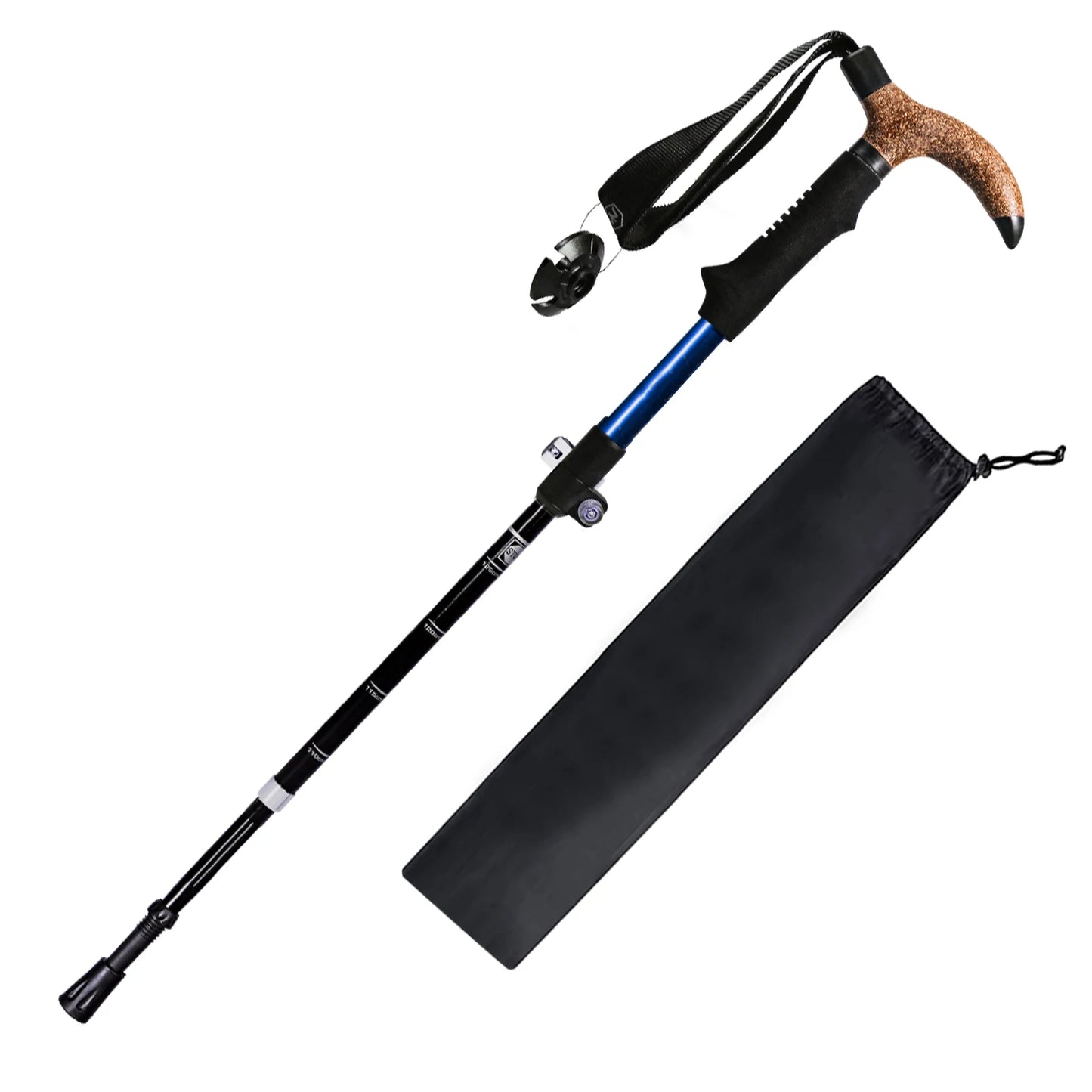 Hiking Sticks: Ultralight Folding Trekking Pole - Portable & Anti-Slip Stick