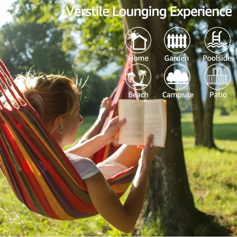 Outdoor Camping Hammock - Double Thick & Portable