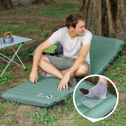 Inflatable Mattress & Camping Pillow - Moisture-Proof Pad