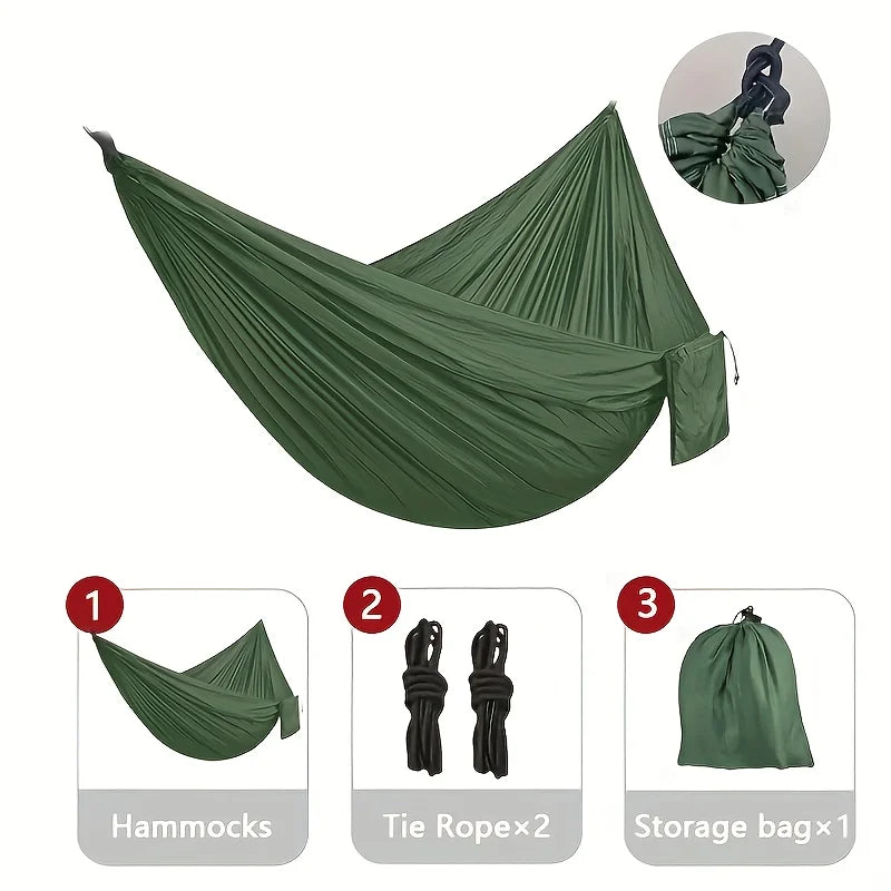 Camping Hammock Set: Lightweight, Durable for Beach & Hiking
