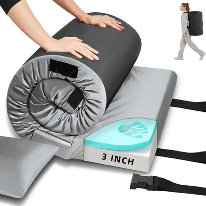 Sleeping Pad: Memory Foam Camping Mattress 3.1" - Portable Cot Pad