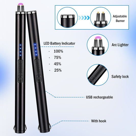 Windproof Electric Lighter - Portable Flameless Type-C 2025
