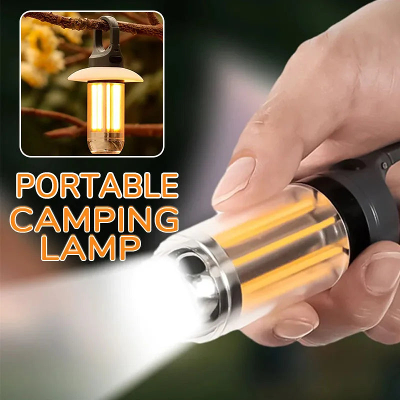 USB-C Rechargeable LED Camping Lantern with Hook Lightweight,Handheld Flashlight for Hiking,Exploring,Fishing Emergency Work