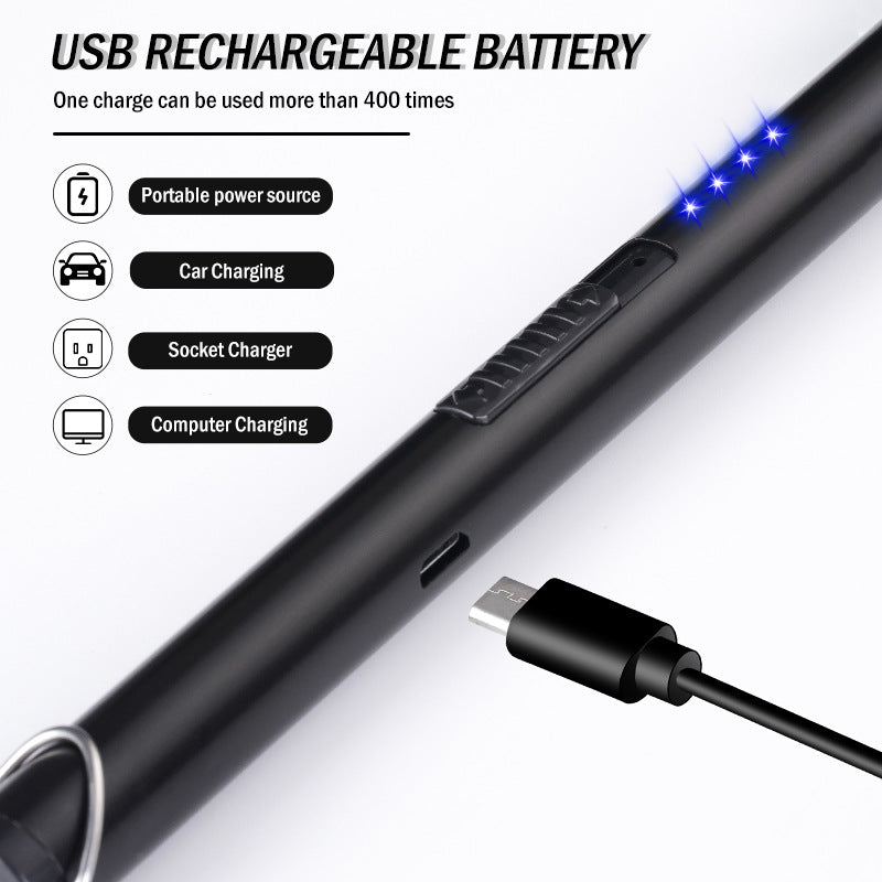 Windproof Electric Lighter - Portable Flameless Type-C 2025