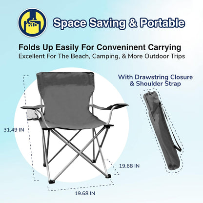 Camping Chair: Portable Weather Station Chair - Lightweight & Comfy Outdoor