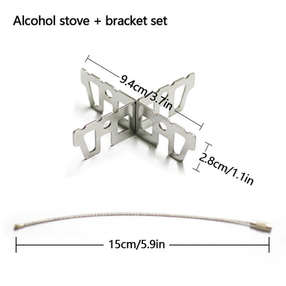 Camping Stove: Alcohol Solid Fuel - Portable BBQ & Camping Essential