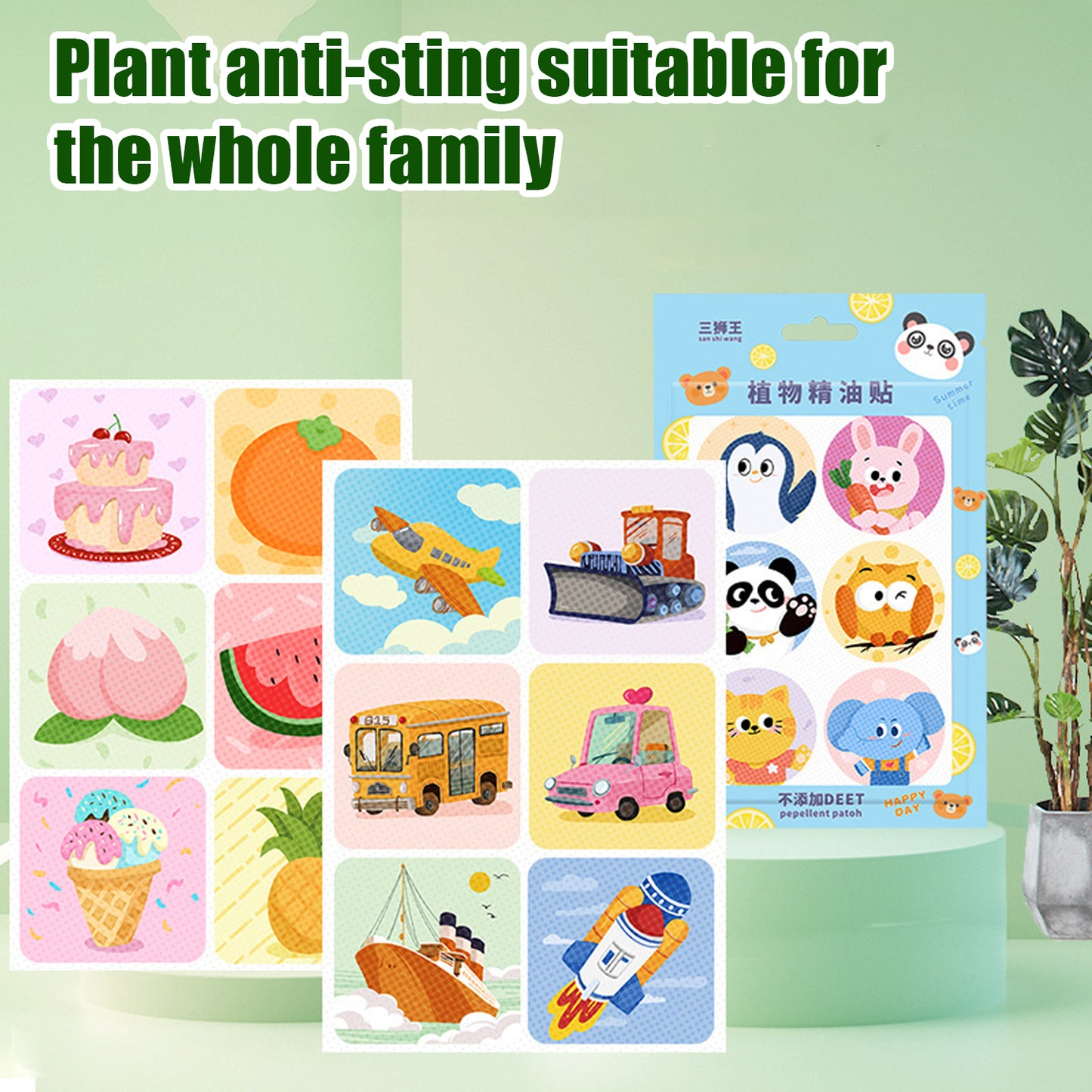 Mosquito Repellent: 36Pcs Plant-Based Mosquito Stickers - Safe for Kids & Pregnant Women