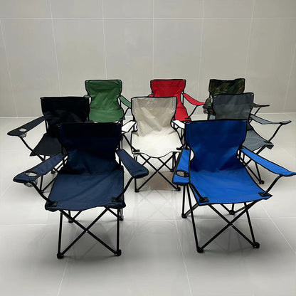 Outdoor Foldable Camping Chair with Bottle Holder