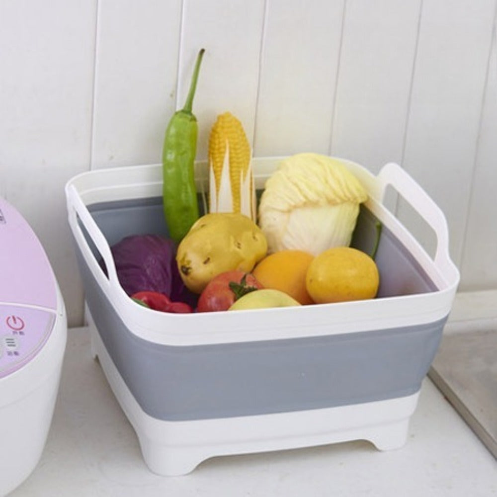 Square Folding Basin: Portable Kitchen & Camping Washbasin