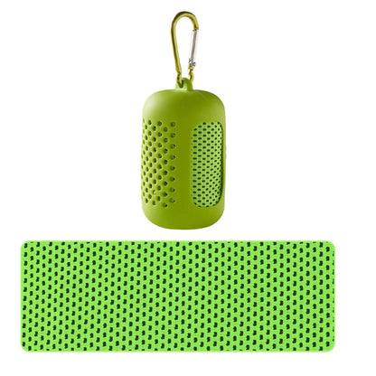 Cooling Quick Dry Towel: Silicone Wrapped for Sports & Beach