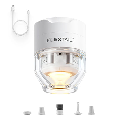 FLEXTAIL TINY PUMP 3X - 5kPa Ultra-Light Portable Air Pump, 5-Mode Camping Light, Multi-Use for Camping & Travel