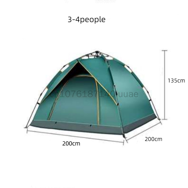 Camping Tent: Automatic Quick-Open Tent - Thickened, Sunscreen, Rainproof