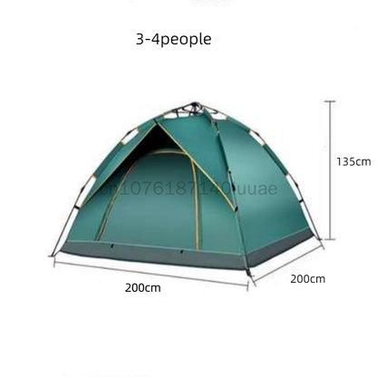 Camping Tent: Automatic Quick-Open Tent - Thickened, Sunscreen, Rainproof