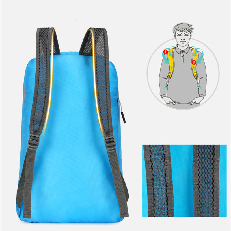 Backpack: Portable Foldable Travel Backpack - Waterproof & Unisex