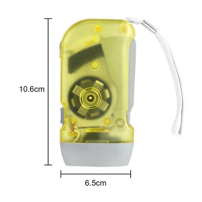 Hand Crank Flashlight: LED Dynamo Emergency Camping Torch