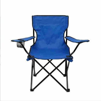 Portable Folding Camping Chair with Hard Arms & Carry Bag