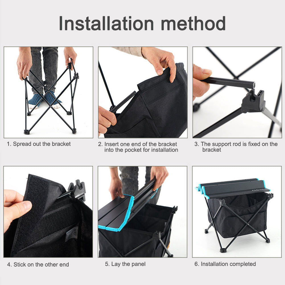 Storage Bag: Portable Camping Table Bag - Foldable Outdoor Storage