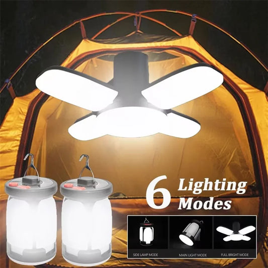 Camping Lantern - Solar LED 1000LM Rechargeable Power Bank