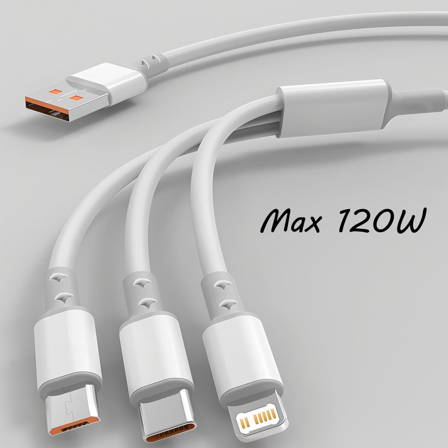 USB Charger Cable: Micro USB, Type C for iPhone & Samsung
