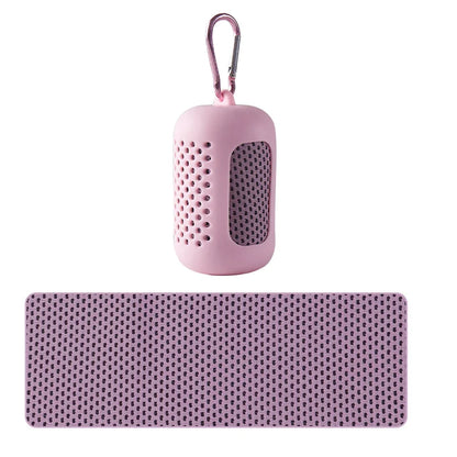 Cooling Quick Dry Towel: Silicone Wrapped for Sports & Beach