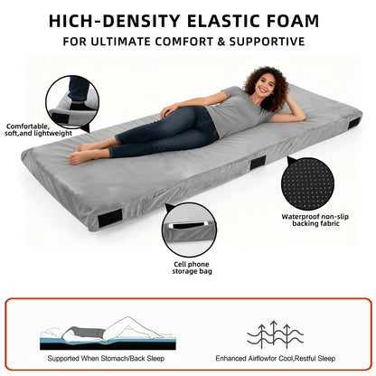Sleeping Pad: Memory Foam Camping Mattress 3.1" - Portable Cot Pad