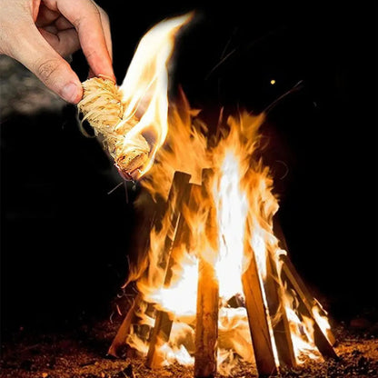 Fire Starters 8 Pcs - Natural Pine for Fireplace & BBQ