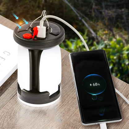 Camping Lantern - Solar LED 1000LM Rechargeable Power Bank