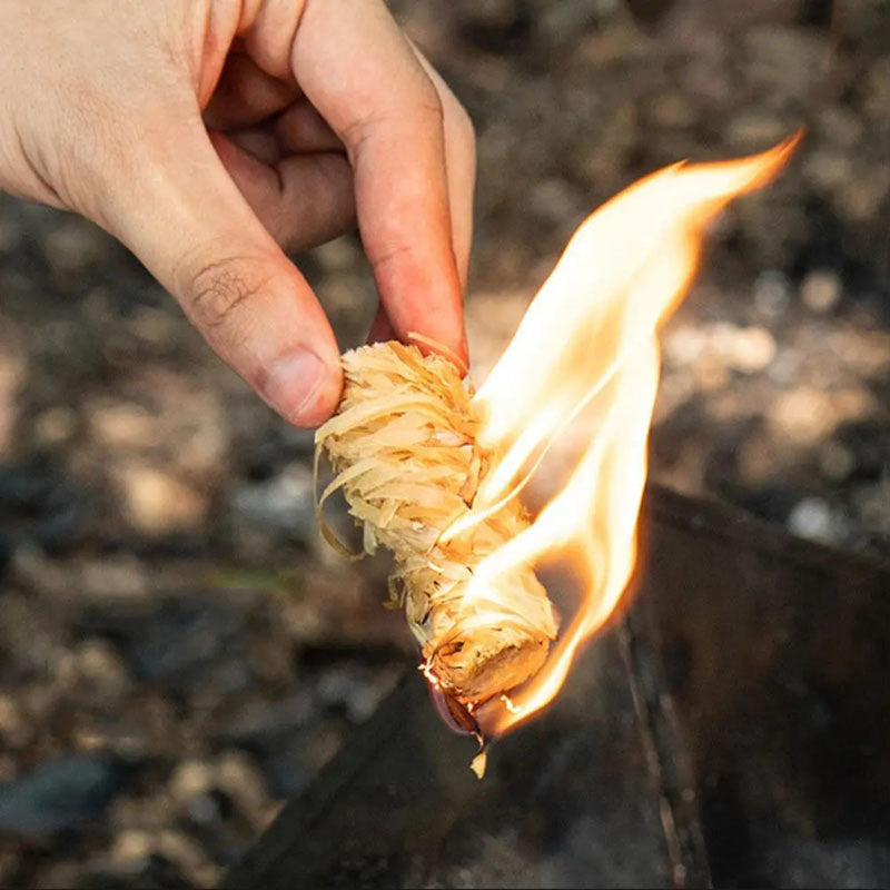 Fire Starters 8 Pcs - Natural Pine for Fireplace & BBQ
