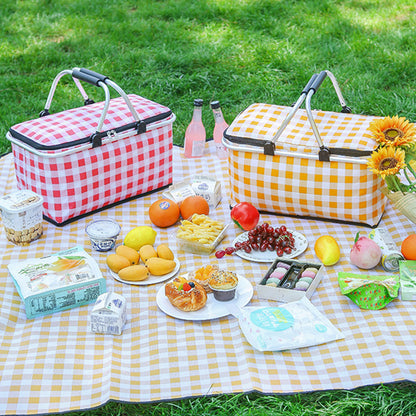 Picnic Basket: Thermal Insulated Picnic Bag - Large Waterproof Cooler Box