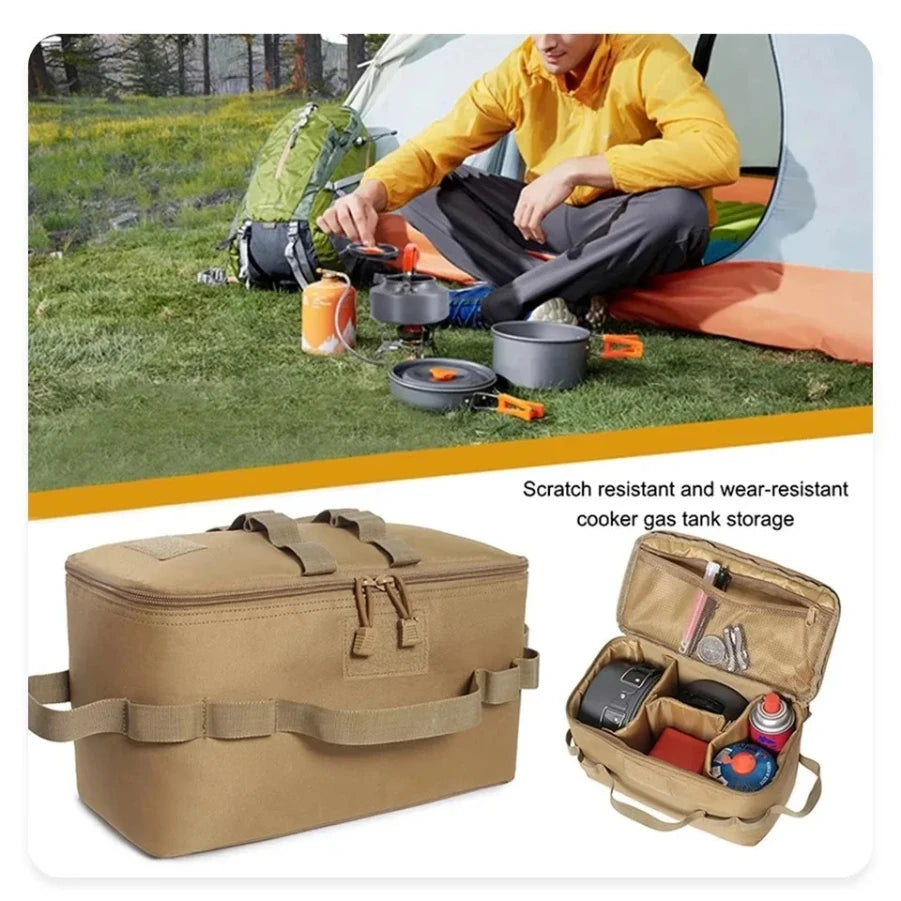 CAOX Outdoor Camping Picnic Bag Camping Supplies Tactical Gear Tent Camping Accessories Large Capacity Travel Bag Picnic Bag