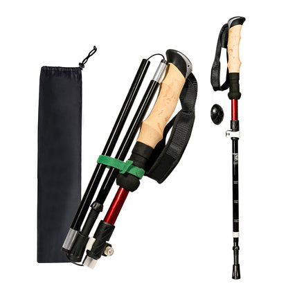 Hiking Sticks: Ultralight Folding Trekking Pole - Portable & Anti-Slip Stick