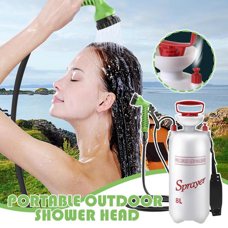 Portable Camp Shower 8L: Multi-Use Sprayer for Outdoors